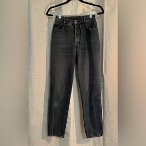 Vintage 80s 90s Bongo High Waist Straight Legged Faded Black Jeans XS